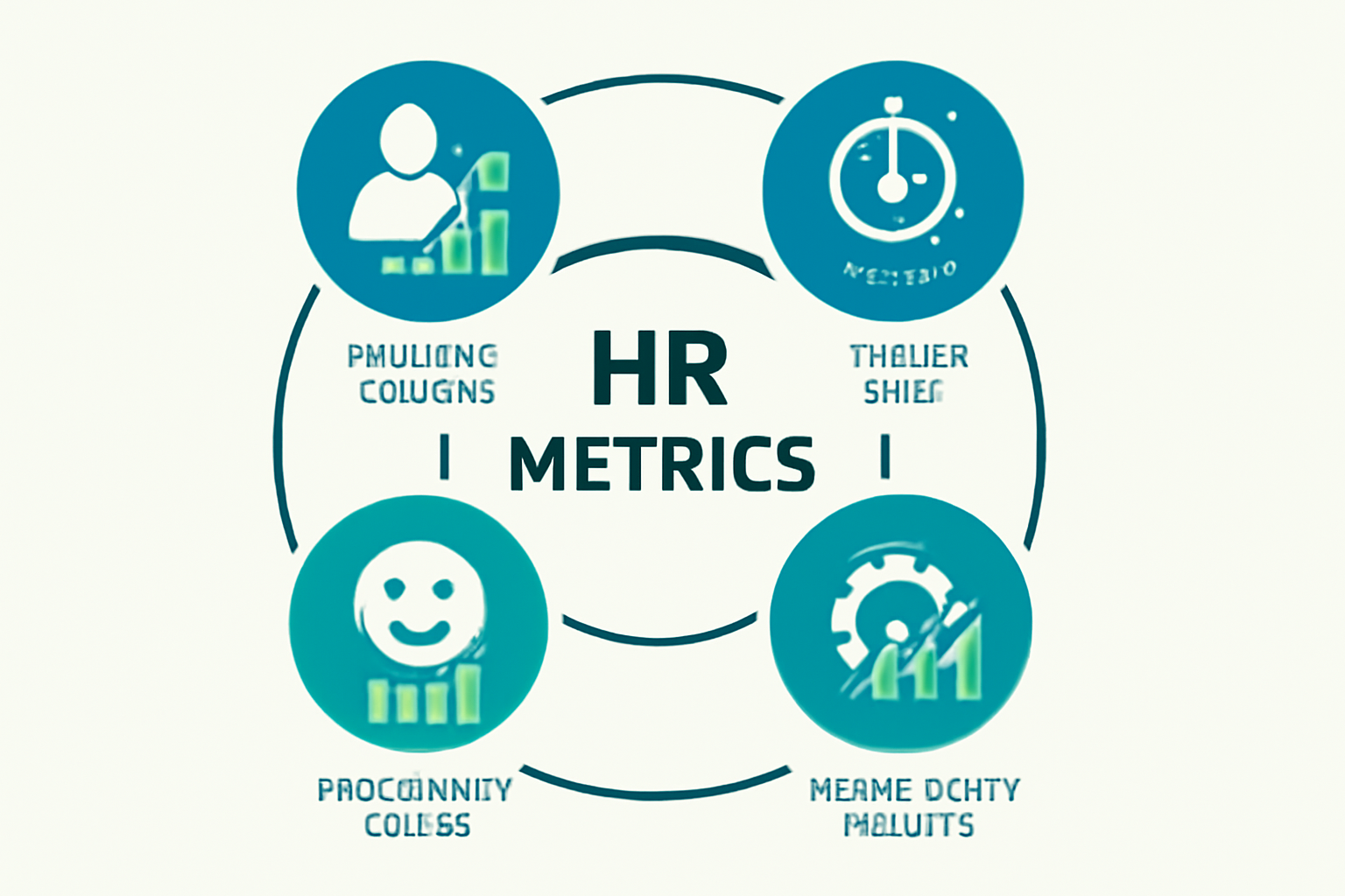 Key HR analytics metrics and KPIs dashboard visualization