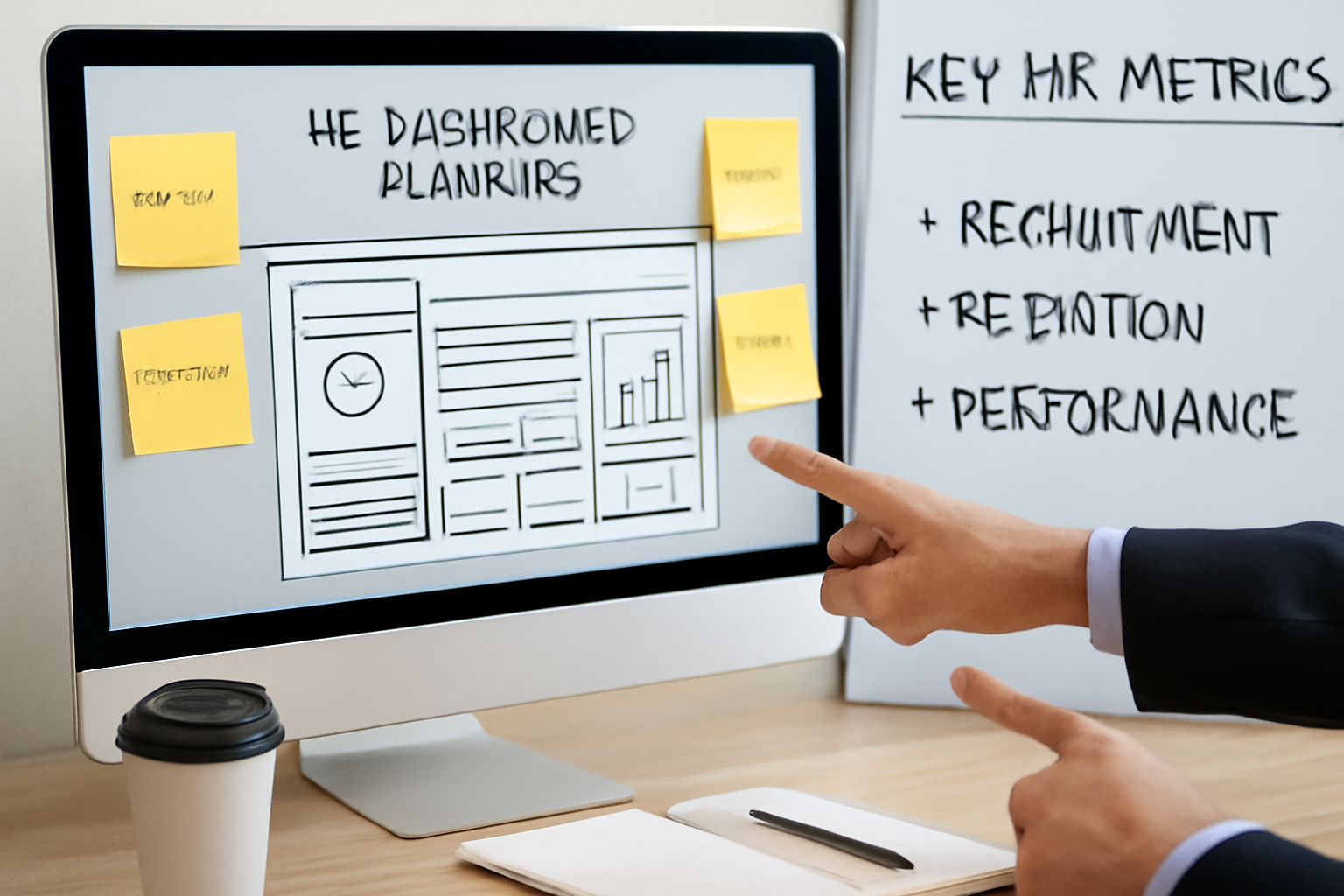 Planning and designing HR dashboard metrics and layout