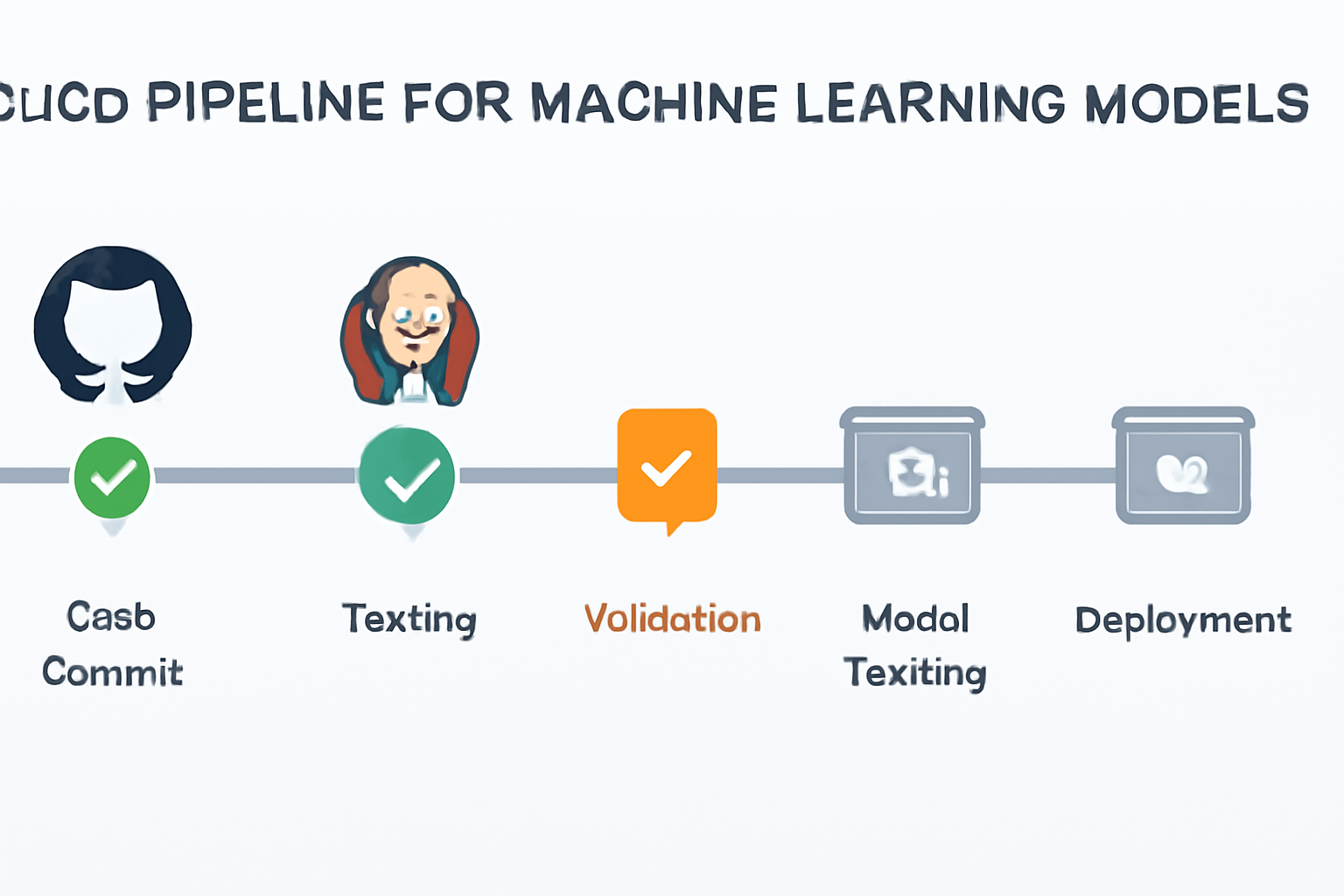 CI/CD pipeline workflow for automated ML model deployment