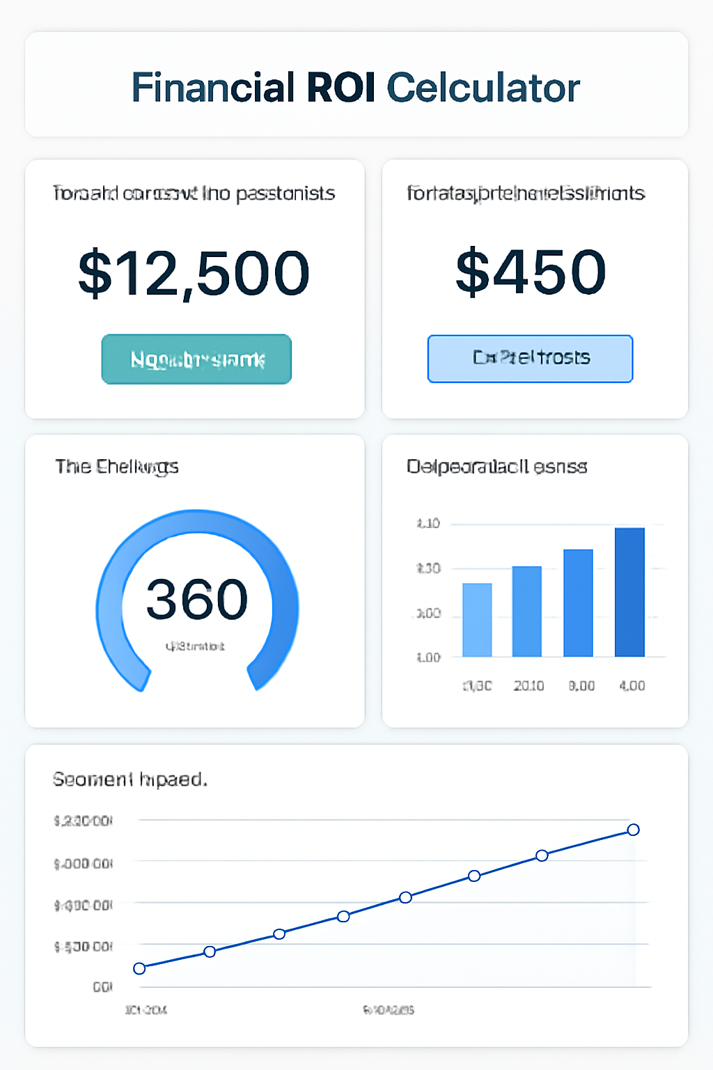 ROI calculator showing cost savings from affordable AI automation tools